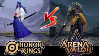 【王者荣耀 vs 传说对决】【HoK vs AoV】【Hero & Skills comparison】【Part I : Fighter】