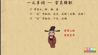 降職   文言文學習