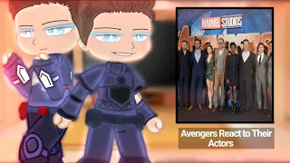 || Avengers React to Their actors ||  Marvel GCRV ||