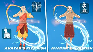 Aang vs Avatar State Aang in Fortnite