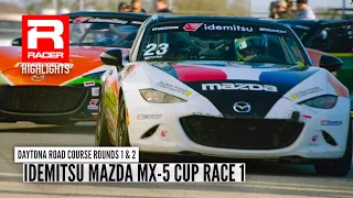 Mazda MX-5 Cup 2023 | Round 1 - Daytona Road Course | Race Highlights