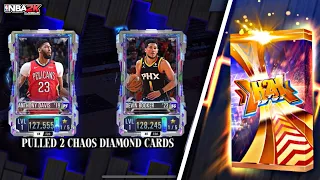 PULLED 2 SUPERSTAR CHAOS DIAMOND CARDS FROM THE SUPER PACK!!! || NBA 2K MOBILE