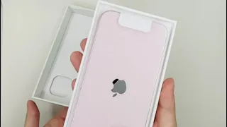 ASMR iPhone 13 mini pink real color Unboxing🎀