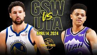 Golden State Warriors vs Utah Jazz Full Game Highlights | April 14, 2024 | FreeDawkins