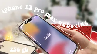 unboxing  iphone 13 pro max gold 256 gigabytes|  #iphone13promax #aesthetic #unboxing #asmr