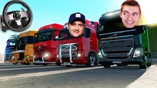 PRIMEIRO COMBOIO de CAMINHÃO do ANO!!! - Euro Truck Simulator 2 + G27