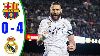 Barcelona vs Real Madrid 0 4 - All Goals & Highlights 2023 HD