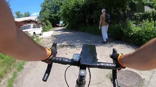 Еду на Crosser Gravel NORD по городу