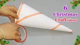 6 Economical Christmas Decoration idea with Simple material |DIY Affordable Christmas craft idea🎄148