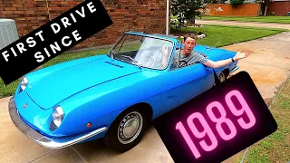 Our FIRST DRIVE after 32 YEARS in our 1968 Fiat 850 Spider!!