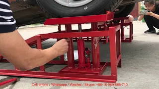 How to use hydraulic car service ramps,  USD30 per piece.