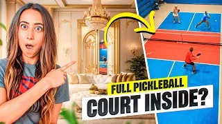 SECRET Pickleball Court INSIDE this Luxury Home!!