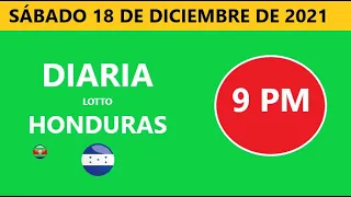 Diaria 9 PM honduras loto costa rica La Nica hoy sábado 18 diciembre de 2021 loto tiempos hoy