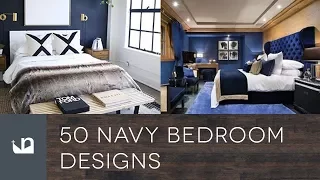 50 Navy Blue Bedroom Designs