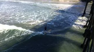 Video of Old guys surfing longboards Oceanside pier サーフィンロングボード