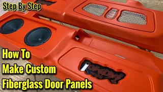 How To Make Custom Fiberglass Door Panels Speaker Pods - MONTE CARLO SS G-BODY - 6.5 DB Deaf Bonce