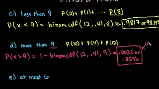 Binomial Probability with TI-84