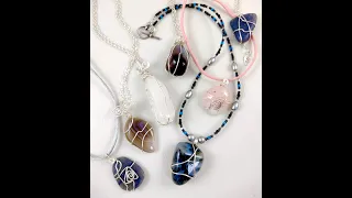 Wire-Wrapped Tumbled Gemstones