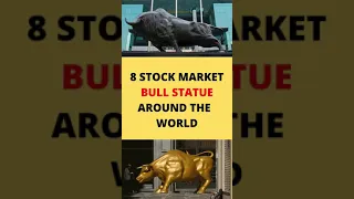 8 Stock Market Bull Statue... Around the World. Stock Market symbols (#6 is surprising) #shorts