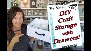 DIY Craft Storage with Drawers using Foam Core!