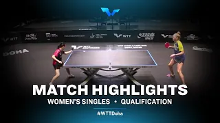 Tetyana Bilenko  vs Choi Hyojoo  | WTT Contender Doha 2021 | Women's Singles | QUAL Highlights