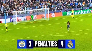 Real Madrid vs Manchester City (4-3) Full Penalty Shootout | Reactions & Celebrations | UCL 2024