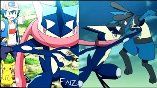 GRENINJA RETURN | lucario vs greninja-Pokemon Sword And Sheild Episode 108 | Pokemon Journeys Amv