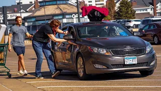 Leaving Baby On Car Prank!