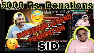 @S8ULSID  5000 Rupees Donations FOR❤️" SHREEMAN LEGEND FOUNDATION "❤️ || Love You Shreeman Bhai❤️
