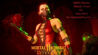 Mortal Kombat 11 Aftermath - UMK3 Skarlet Klassic Tower On Very Hard No Matches/Rounds Lost