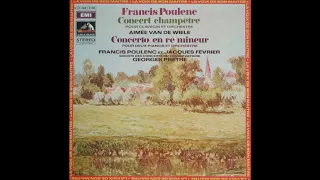Francis Poulenc : Concert champêtre for harpsichord and orchestra FP 49 (1927-28)