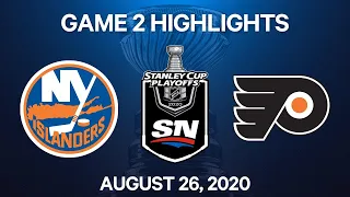 NHL Highlights | 2nd Round, Game 2: Islanders vs. Flyers – Aug. 26, 2020