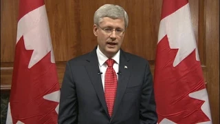 Prime Minister Stephen Harper on Ottawa shooting