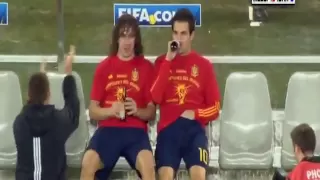 Cesc Fabregas and Carles Puyol FUNNY