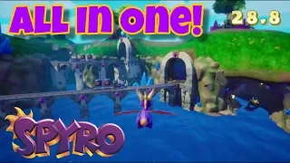 Spyro Reignited Trilogy - Sunny Flight "All In One" Challenge Walkthrough! (Easiest Way)