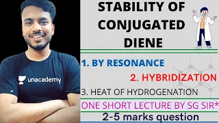 conjugated dienes | conjugated dienes organic chemistry b pharmacy | stability of conjugated dienes