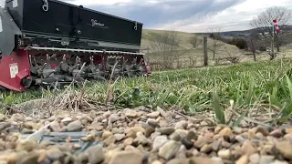 Ventrac Aera-vator with seed box Slow motion