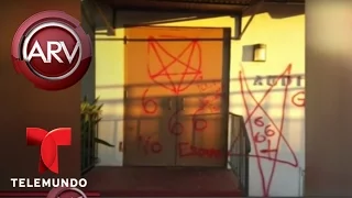 Miembros de secta satánica profanan una iglesia católica | Al Rojo Vivo | Telemundo