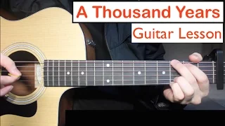 A Thousand Years - Christina Perri | Guitar Lesson (Tutorial) Chords