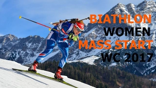 BIATHLON WOMEN MASS START 19.02.2017 World Championships Hochfilzen (Austria)