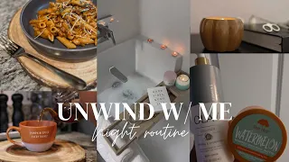 UNWIND WITH ME | Relaxing Night Routine, Cook With Me, Self Care, cozy fall routine