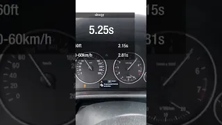 BMW X3 28i acceleration 0-100 1/4 stock