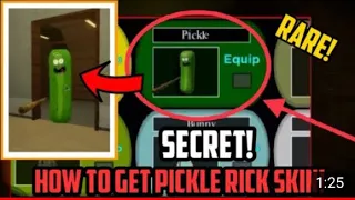 How to get the pickle rick skin on piggy! | Roblox Piggy
