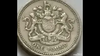 UK & One pound 1983 , mint error, Queen Elizabeth II ,coin worth big money rare.