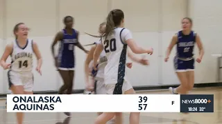 High School Girls Basketball: ONALASKA VS AQUINAS