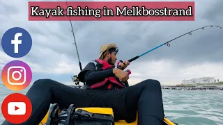 Kayak fishing in Melkbosstrand{Kob Catch&Cook}