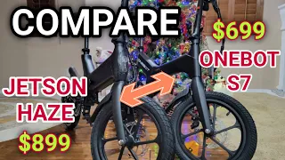 Compare Jetson Haze vs. ONEBOT S7 Folding Electric Bike
