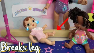 Baby Alive Abby breaks her leg!