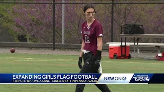 With explosive growth, girls' flag football may soon be a sanctioned high school sport in Pa.