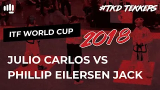 Julio Carlos vs Phillip Eilertsen Jack FINAL | ITF Taekwon-Do World Cup 2018